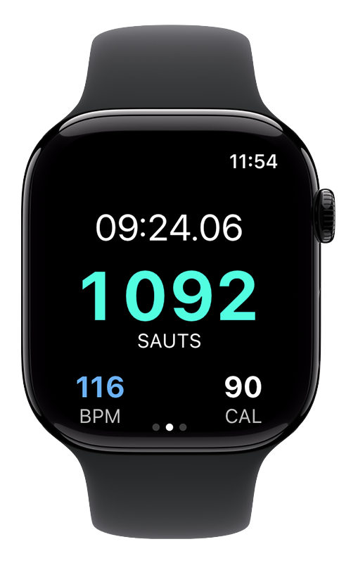 Suivez vos sauts directement sur l’Apple Watch