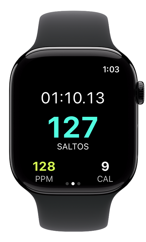 Registra saltos directamente en Apple Watch