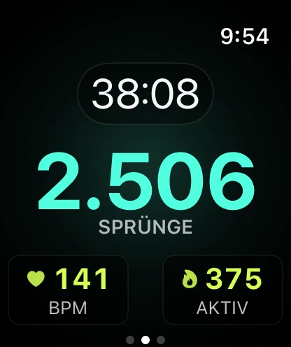 Zähle auf der Apple Watch. Sieh alles auf dem iPhone.