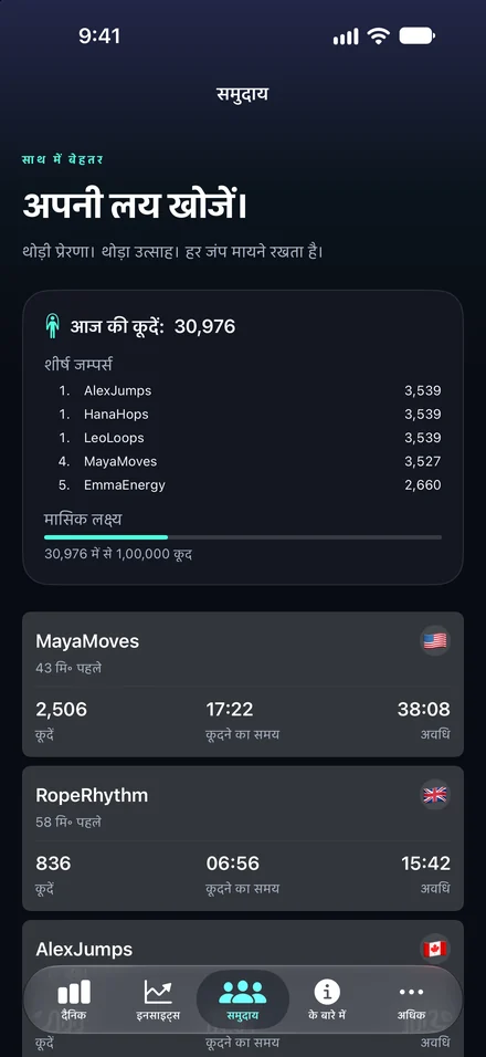 अपने वर्कआउट साझा करें। थोड़ी प्रेरणा पाएँ।
